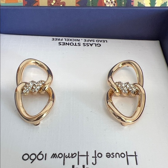 House of Harlow 1960 | Double Loop Gem Earrings ✨ - Picture 5 of 6